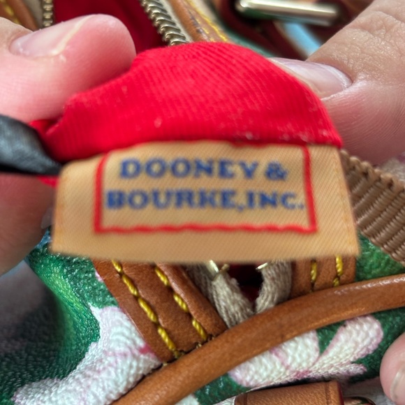 Dooney & Bourke Purse Hydrangea floral satchel crossbody leather - Picture 12 of 12